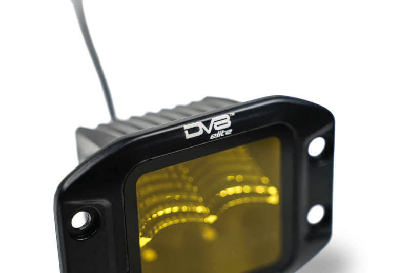 DV8 3-Inch Elite Series LED Amber Flush Mount Pod Light  BE3FMW40W