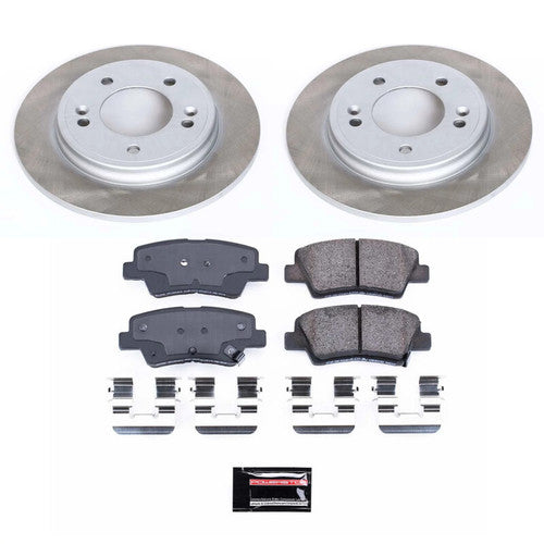 Power Stop 14-16 Kia Forte Koup Front and Rear Semi-Coated Rotor Kit