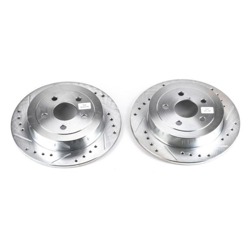 Power Stop 95-00 Chrysler Cirrus Rear Evolution Drilled & Slotted Rotors - Pair PowerStop