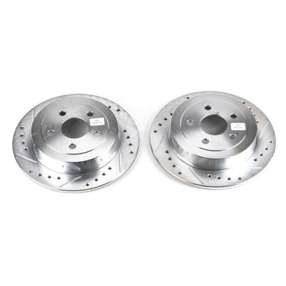 Power Stop 95-00 Chrysler Cirrus Rear Evolution Drilled & Slotted Rotors - Pair PowerStop