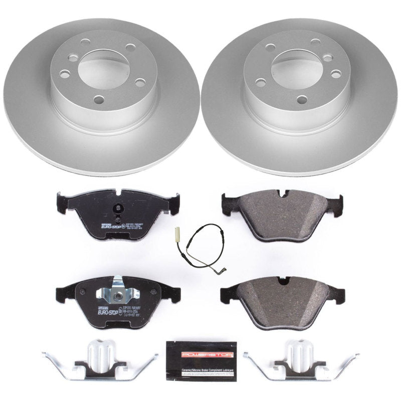Power Stop 08-10 BMW 328i Front Euro-Stop Brake Kit PowerStop