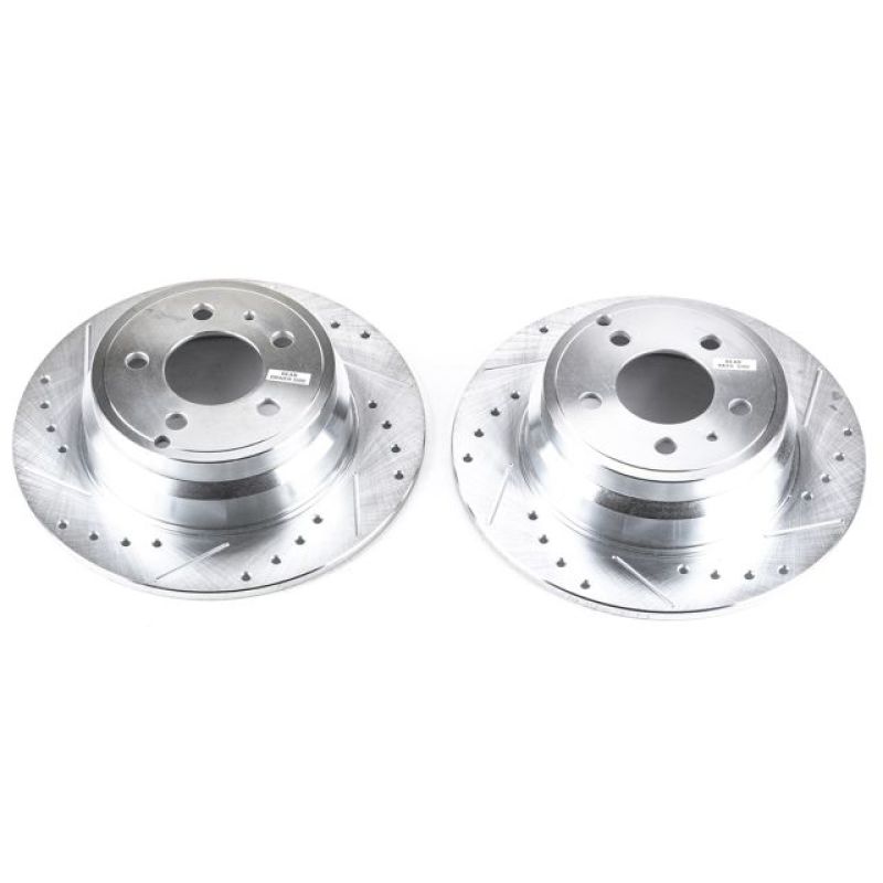 Power Stop 94-97 Volvo 850 Rear Evolution Drilled & Slotted Rotors - Pair PowerStop