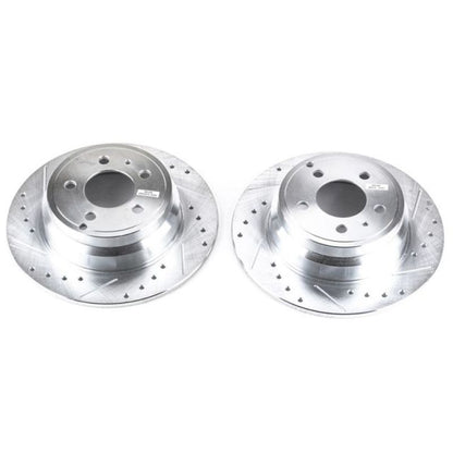 Power Stop 94-97 Volvo 850 Rear Evolution Drilled & Slotted Rotors - Pair PowerStop