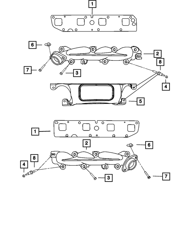 OEM Mopar Bolt Hex Flange Head (6036734AA) X1