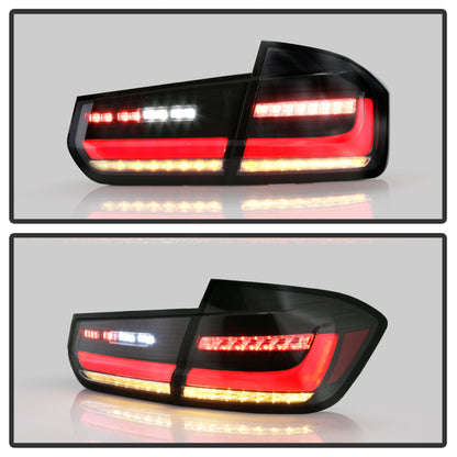 Spyder BMW 3 Series F30 2012-2018 Full LED Tail Lights (ALT-YD-BMWF3012-SEQ-BK) -  Black SPYDER