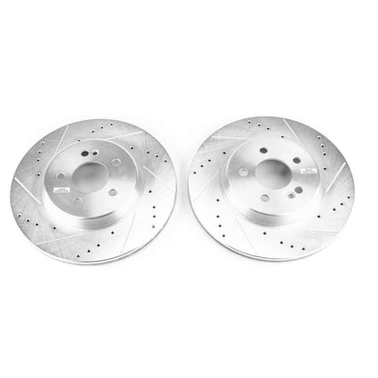 Power Stop 17-18 Mercedes-Benz C43 AMG Rear Evolution Drilled & Slotted Rotors - Pair PowerStop