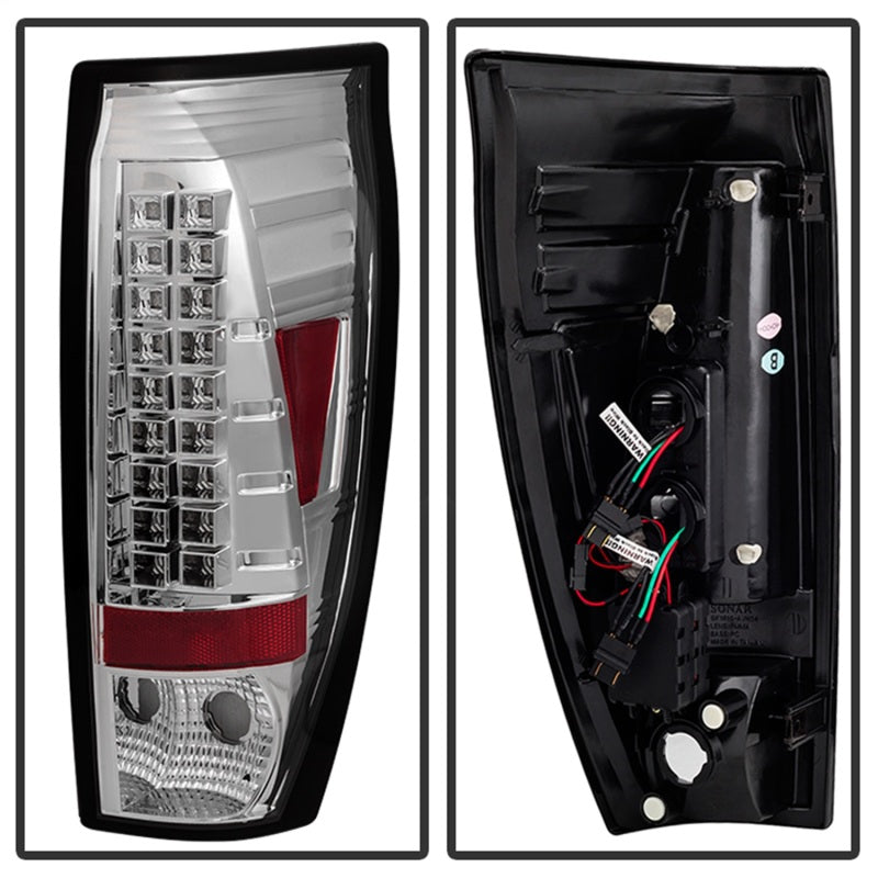 Spyder Chevy Avalanche 02-06 LED Tail Lights Chrome ALT-YD-CAV02-LED-C SPYDER