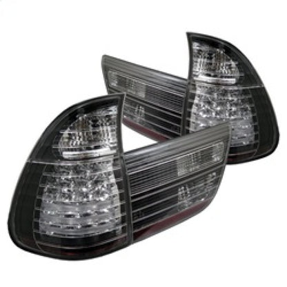Spyder BMW E53 X5 00-06 4PCS LED Tail Lights Black ALT-YD-BE5300-LED-BK SPYDER
