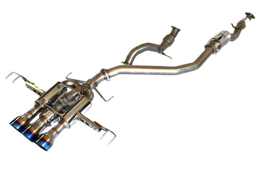 Invidia 22+ HONDA CIVIC TYPE-R FL5 R400 SINGLE LAYER TI TIP FULL CAT-BACK (NON POLISH PIPE) Invidia