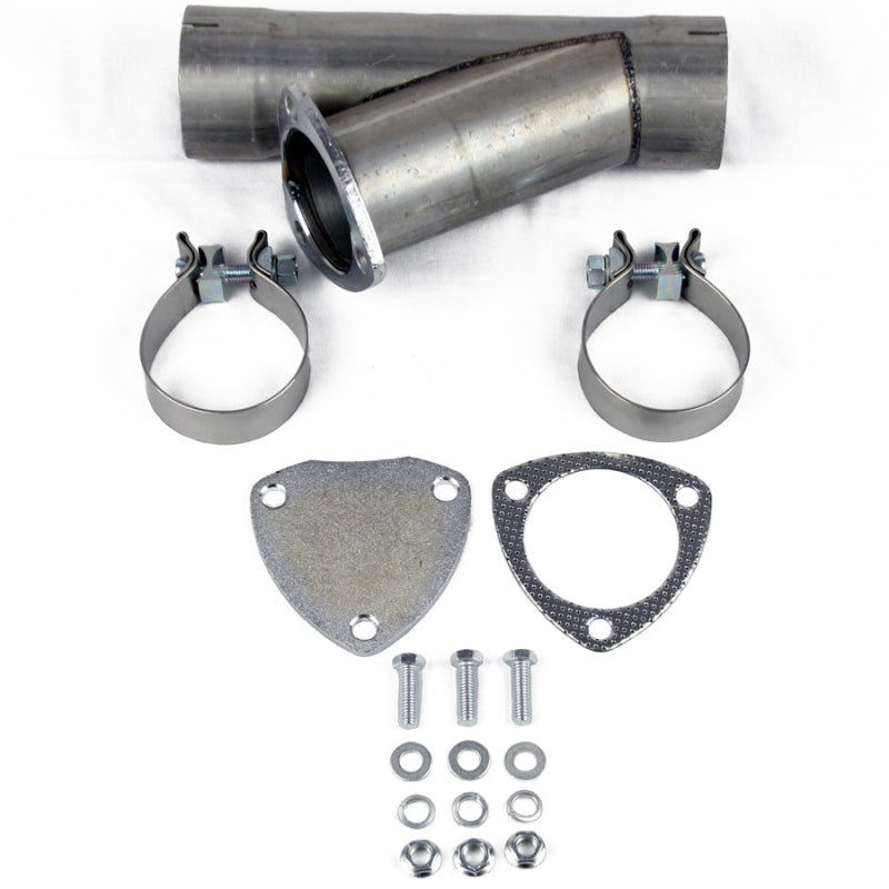 Granatelli 3.0in Aluminized Mild Steel Manual Exhaust Cutout w/Slip Fit/Band Clamp Granatelli Motor Sports