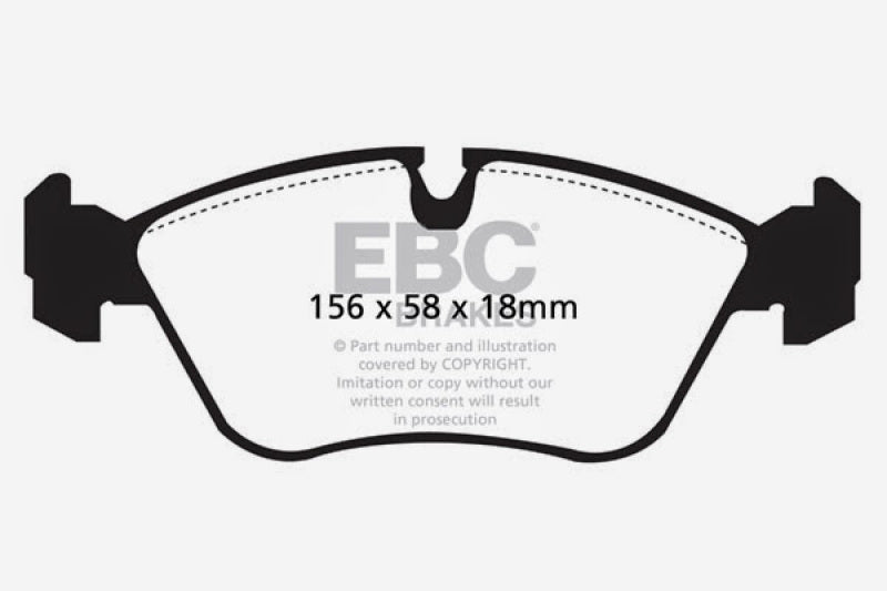 EBC Ultimax2 Front Brake Pads - UD618 EBC