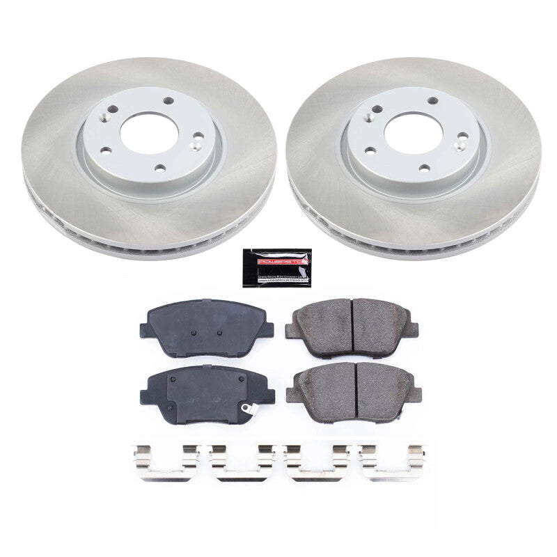 Power Stop 11-16 Kia Optima Front Semi-Coated Rotor Kit PowerStop