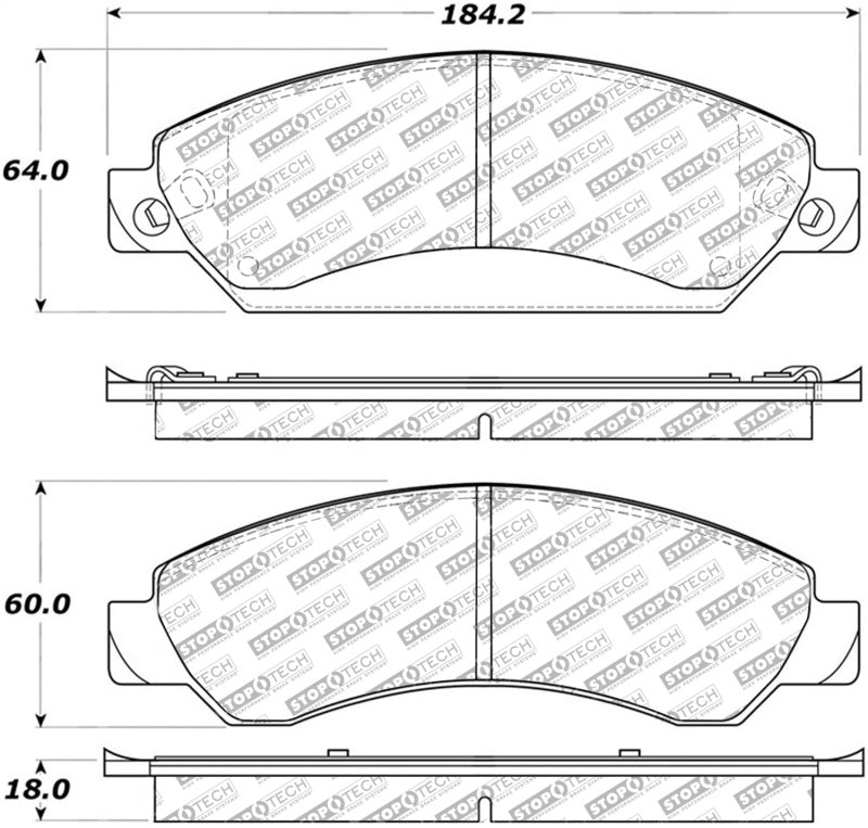 StopTech Street Disc Brake Pads - 305.10920 Stoptech