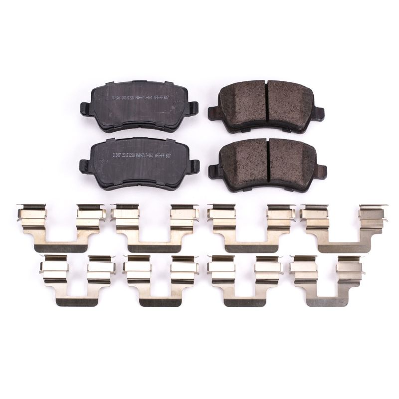 Power Stop 13-15 Land Rover LR2 Rear Z17 Evolution Ceramic Brake Pads w/Hardware PowerStop