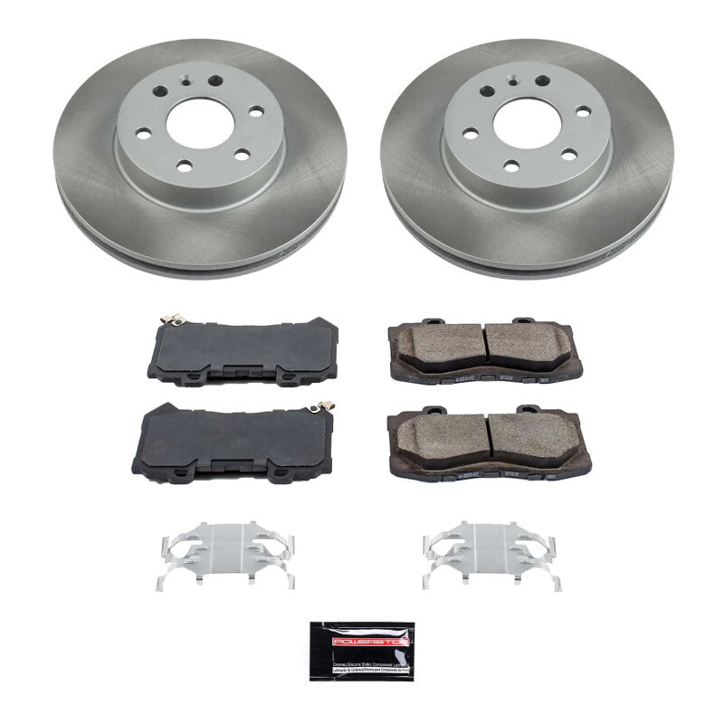 Power Stop 15-20 GMC Canyon Front Semi-Coated Rotor Kit PowerStop