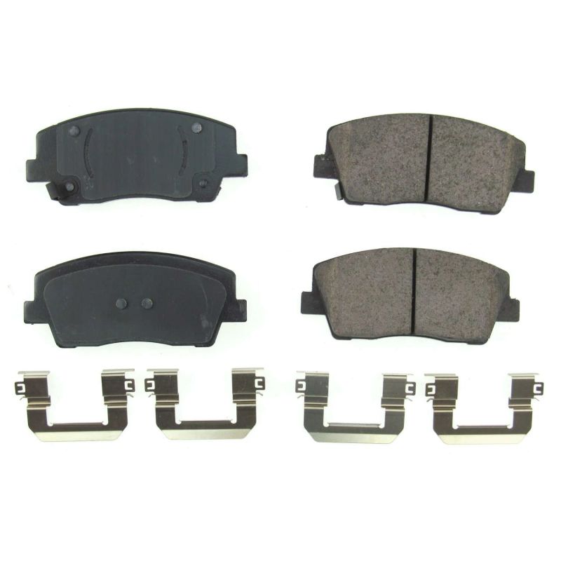 Power Stop 2019 Genesis G70 Front Z17 Evolution Ceramic Brake Pads w/Hardware PowerStop