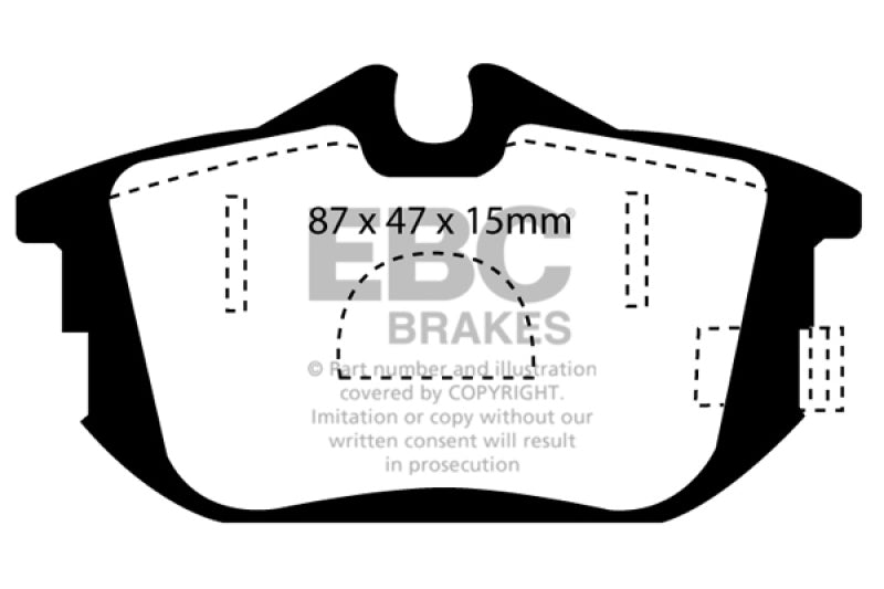 EBC YellowStuff Rear Brake Pads - DP41076R EBC