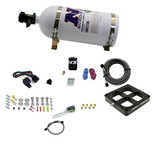 Nitrous Express Dry, Single Entry Billet Crossbar Plate System, 100-500 HP (4500 Flange) - 66147-10