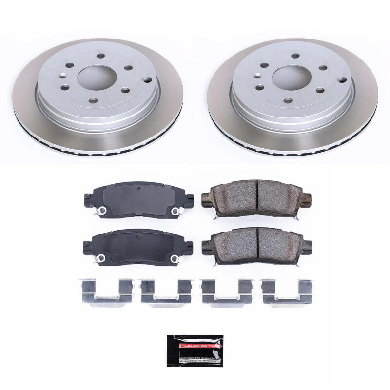 Power Stop 07-10 Saturn Outlook Rear Semi-Coated Rotor Kit PowerStop