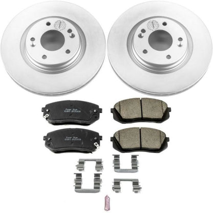 Power Stop 15-16 Hyundai Sonata Front Z17 Evolution Geomet Coated Brake Kit PowerStop