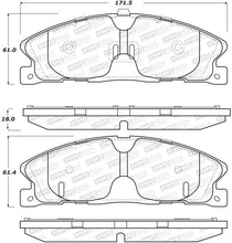 Load image into Gallery viewer, StopTech Premium Ceramic Rear Brake Pads - 308.16110