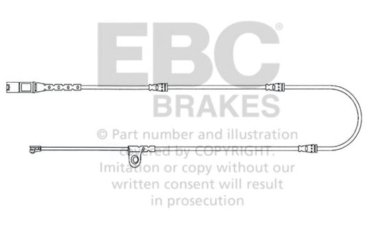 EBC 2010-2014 BMW X5 3.0L Turbo Front Wear Leads EBC