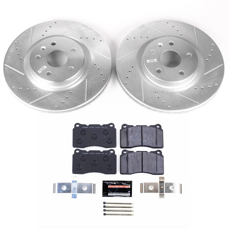 Power Stop 13-19 Cadillac XTS Front Track Day Brake Kit PowerStop