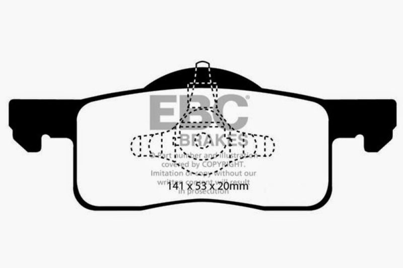 EBC YellowStuff Rear Brake Pads - DP41652R