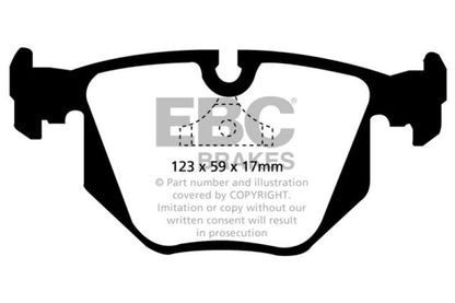 EBC YellowStuff Rear Brake Pads - DP4871R EBC