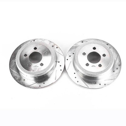Power Stop 07-11 Dodge Nitro Rear Evolution Drilled & Slotted Rotors - Pair PowerStop