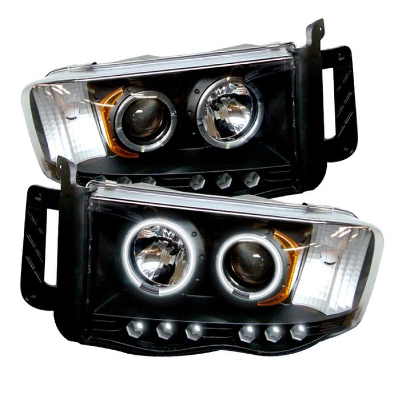 Spyder Dodge Ram 1500 02-05 03-05 Projector Headlights CCFL Halo LED Blk PRO-YD-DR02-CCFL-BK SPYDER