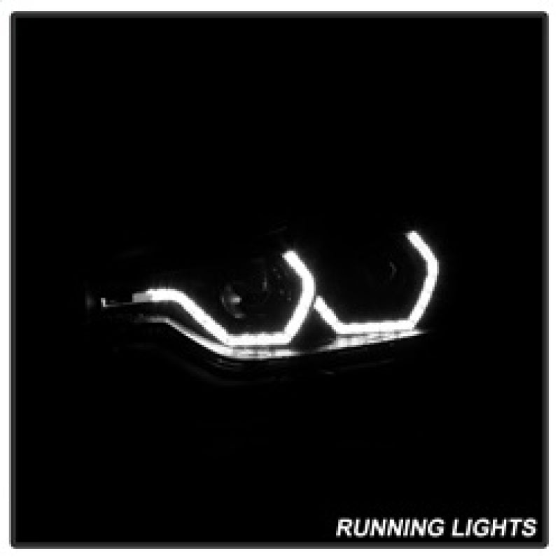 Spyder 12-14 BMW F30 3 Series 4DR Projector Headlights - LED DRL - Black (PRO-YD-BMWF3012-DRL-BK) SPYDER