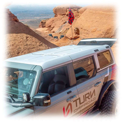 Turn Offroad 21-26 Ford Bronco Hard Top (4 Door) White/Badge Delete & Black Foam Headliner