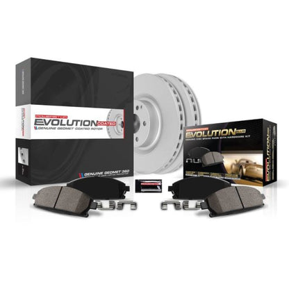 Power Stop 06-08 Lincoln Mark LT Front Z17 Coated Brake Kit
