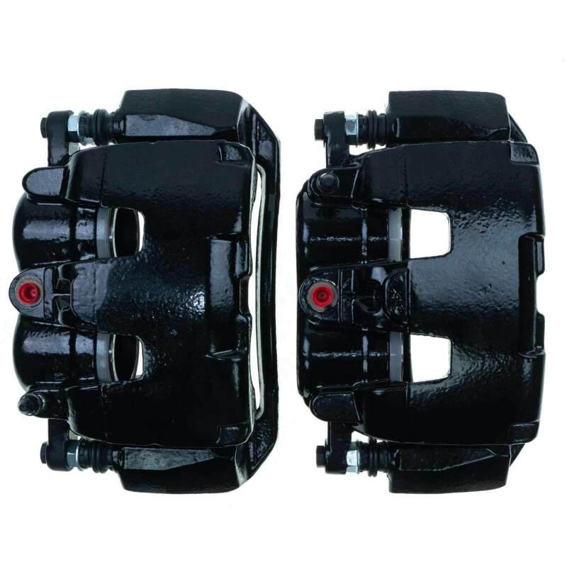 Power Stop 05-08 Dodge Dakota Front Black Caliper - Pair w/Bracket