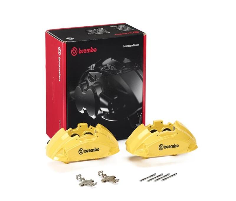 Brembo OE Hydraulic X-Style Brake Caliper - Yellow Brembo OE