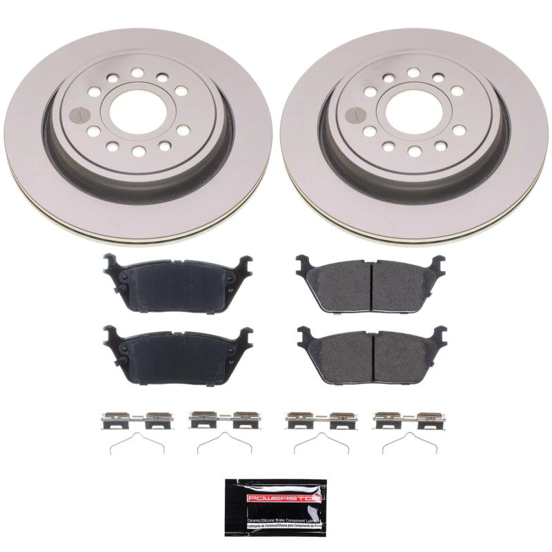 Power Stop 22-23 Jeep Grand Wagoneer Rear Z17 Coated Brake Kit PowerStop