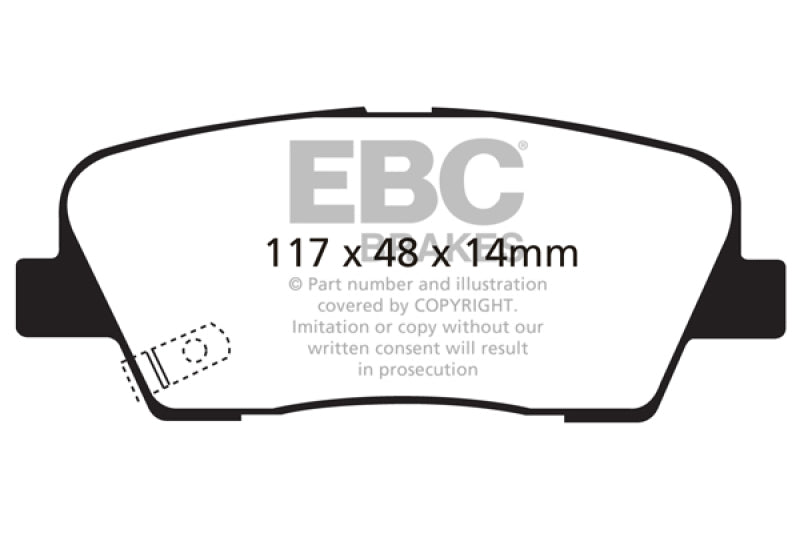 EBC GreenStuff Rear Brake Pads - DP21806