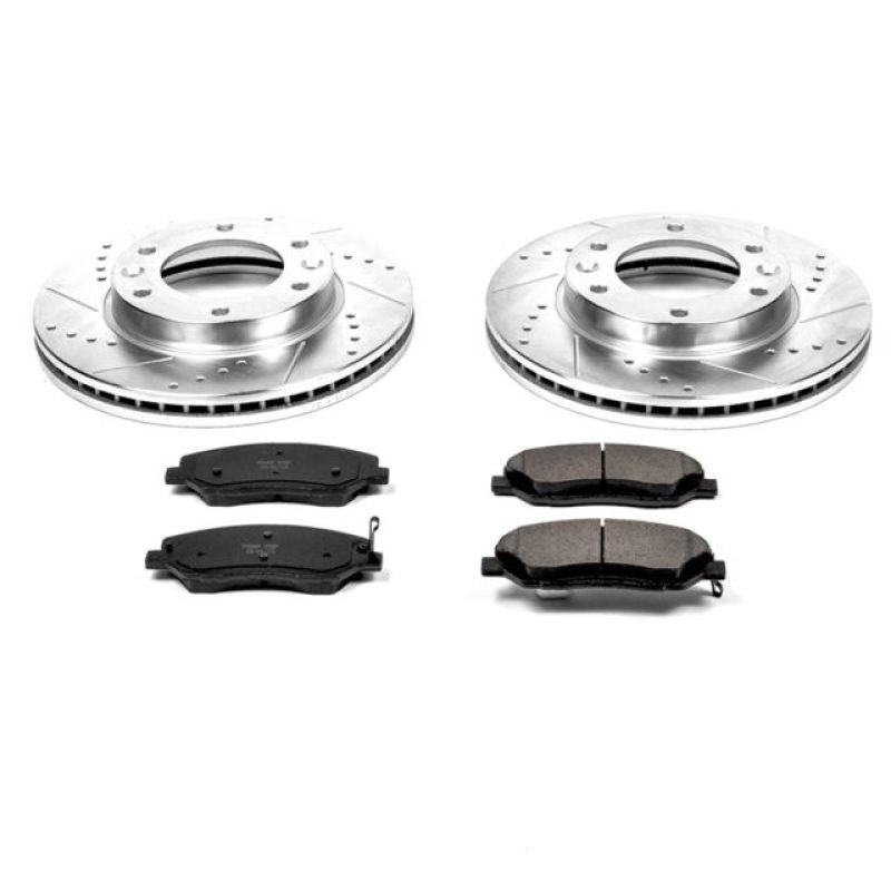 Power Stop 07-08 Hyundai Entourage Front Z23 Evolution Sport Brake Kit PowerStop
