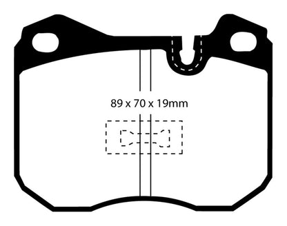 EBC YellowStuff Front Brake Pads - DP4345R EBC