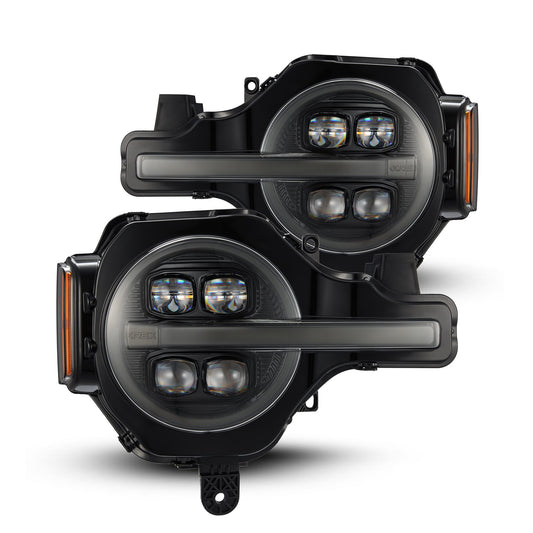 AlphaRex 21-23 Ford Bronco /22-23 Ford Bronco Raptor NOVA-Series LED Projector Headlights Alpha-black - 880259 AlphaRex