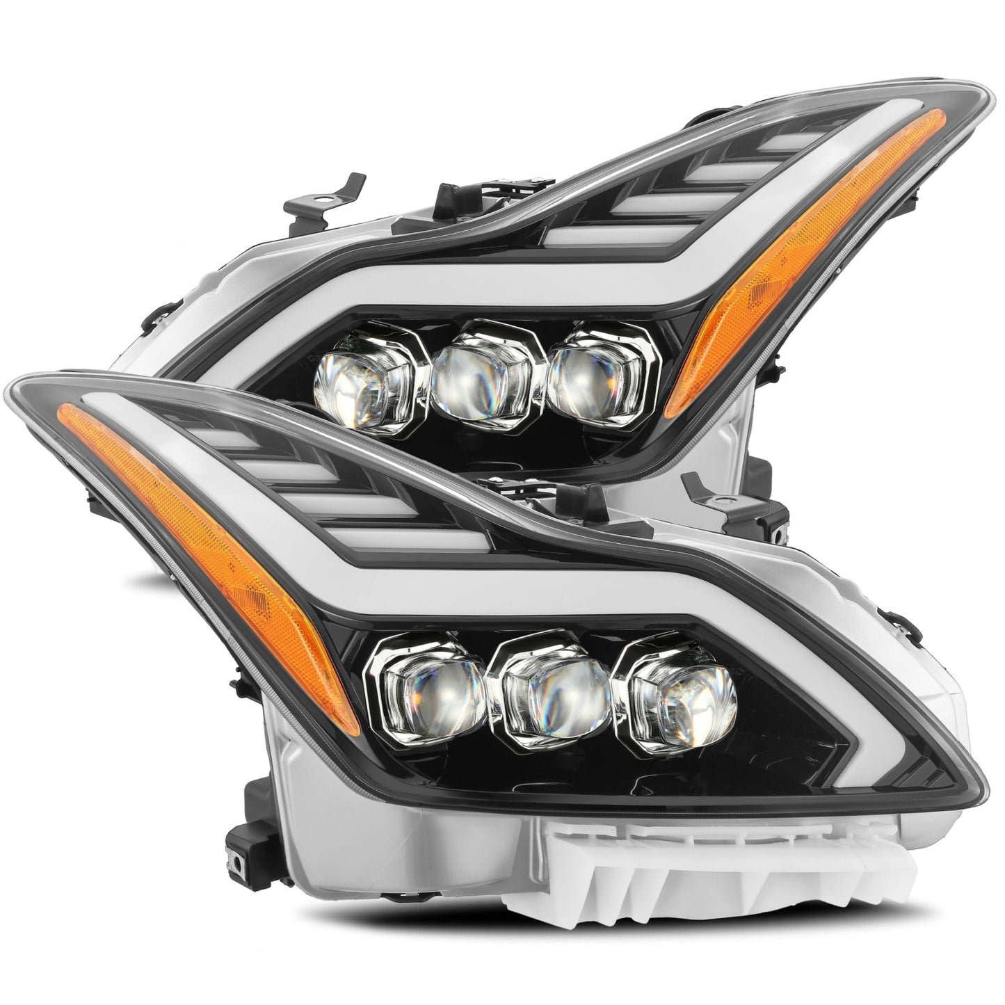 AlphaRex 08-13 Infiniti G37/14-15 Q60 Coupe NOVA-Series LED Projector Headlights Jet Black - 881982 AlphaRex