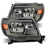 AlphaRex 05-11 Toyota Tacoma LUXX-Series LED Crystal Headlights Alpha-Black - 880733