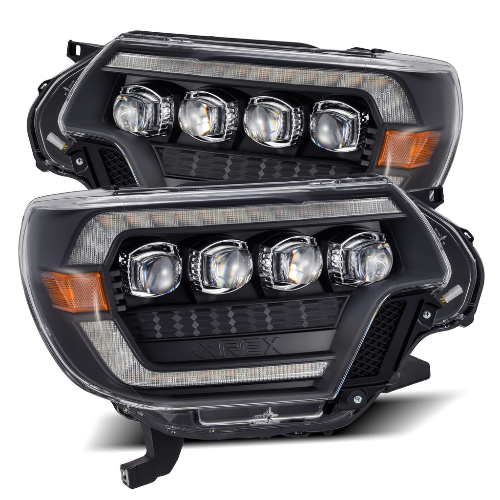 AlphaRex 12-15 Toyota Tacoma NOVA-Series LED Projector Headlights Black - 880753