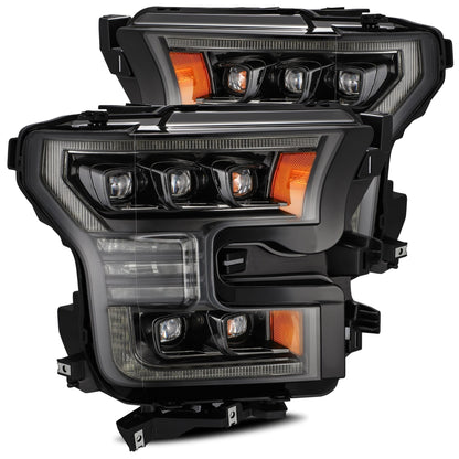 AlphaRex 15-17 Ford F150 / 17-20 F150 Raptor NOVA-Series LED Projector Headlights Alpha-Black - 880163 AlphaRex