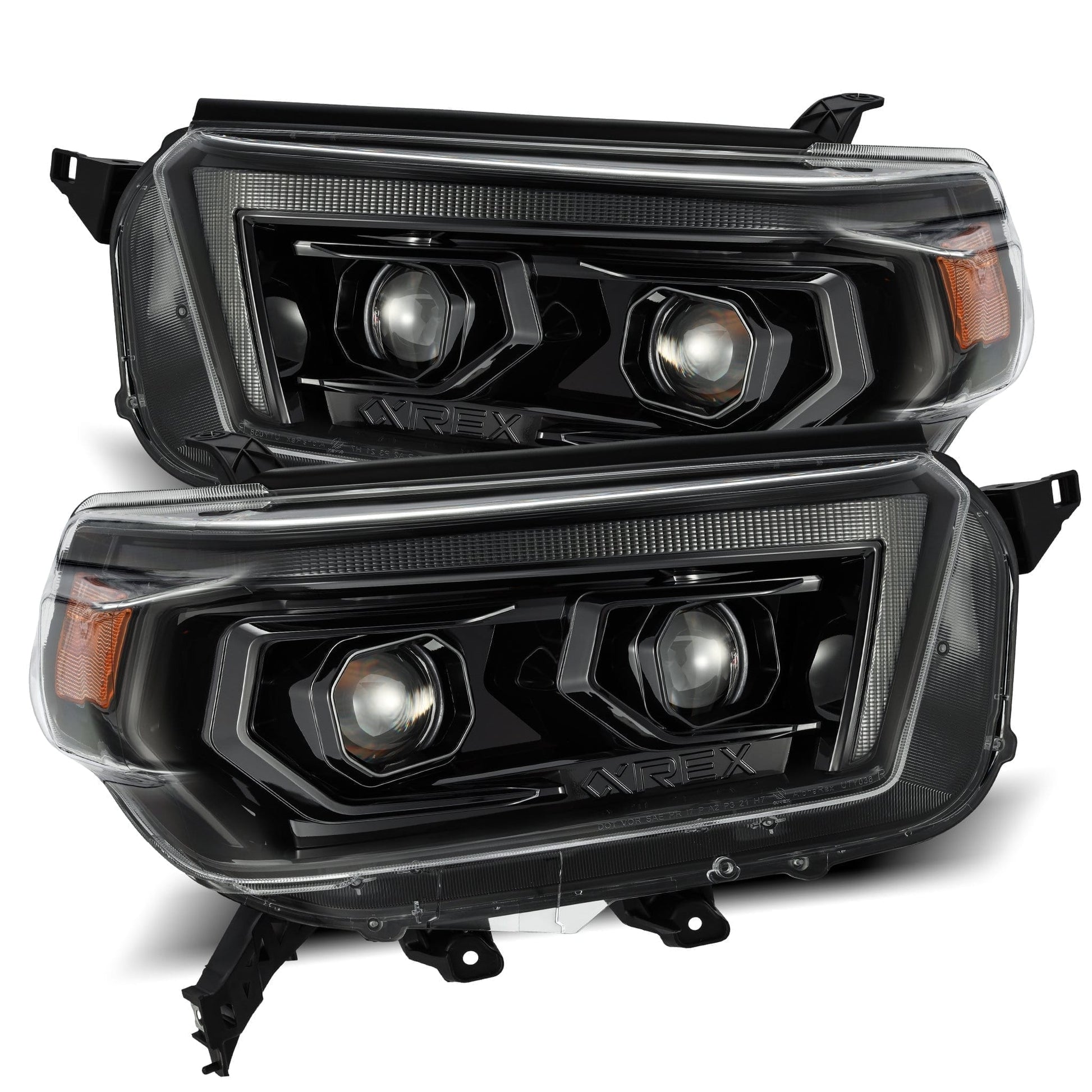 AlphaRex 10-13 Toyota 4Runner LUXX-Series Projector Headlights Alpha-Black - 880756 AlphaRex