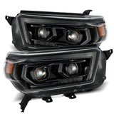 AlphaRex 10-13 Toyota 4Runner LUXX-Series Projector Headlights Alpha-Black - 880756