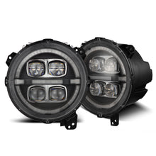 Load image into Gallery viewer, AlphaRex 18-23 Jeep Wrangler JL/Gladiator JT NOVA-Series LED Projector Headlights Black - 880868