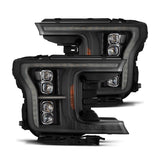 AlphaRex 880248 18-20 Ford F150 (MK II 14th Gen Style) NOVA-Series LED Projector Headlights Black - 880248