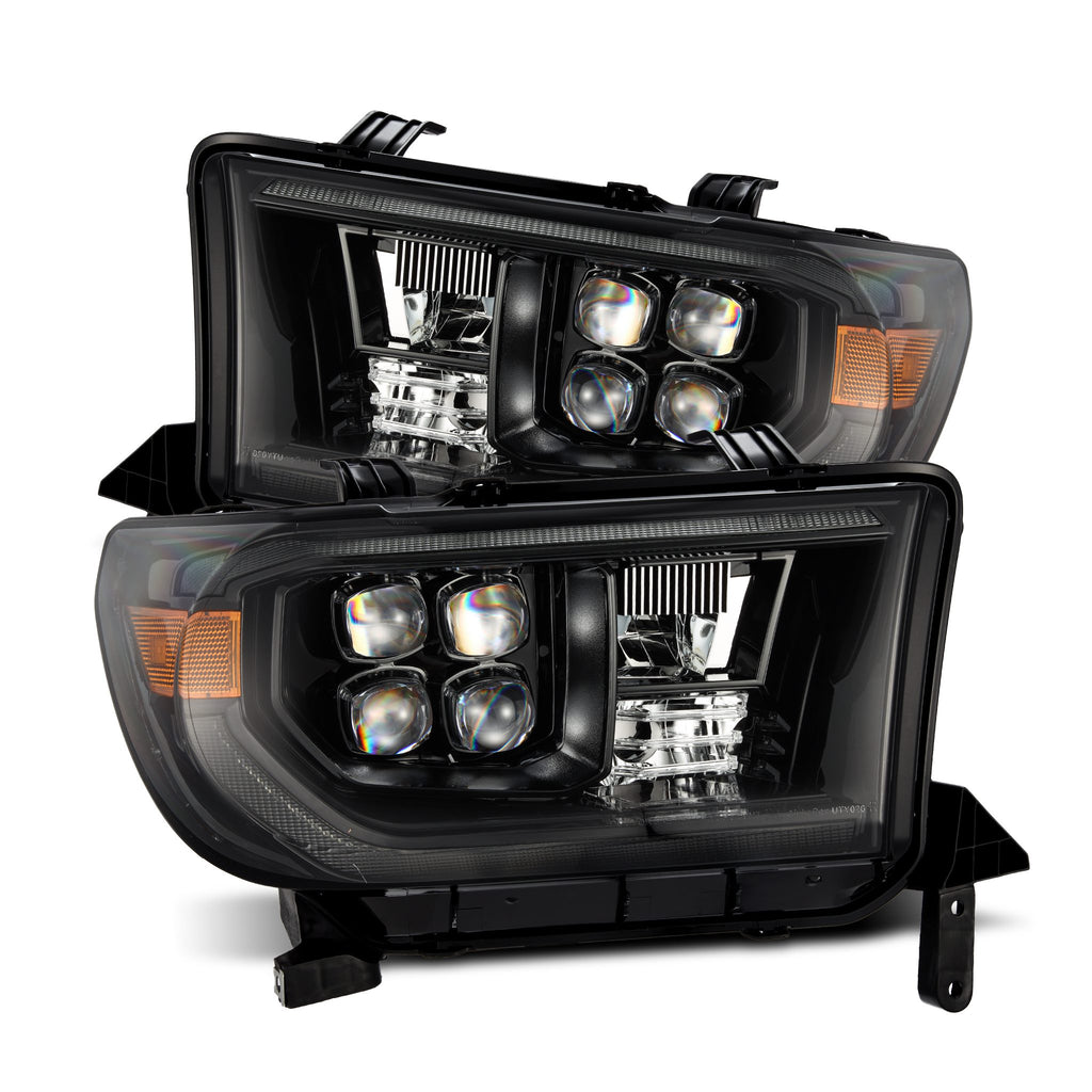 AlphaRex 07-13 Toyota Tundra/08-17 Toyota Sequoia MK II NOVA-Series LED Projector Headlights Alpha-Black (With Level Adjuster) - 880820